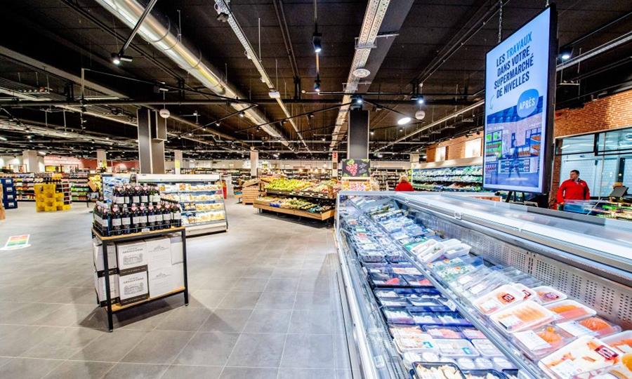 Nieuw supermarktconcept van Delhaize in Nijvel